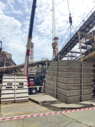 PT. OTE ENGINEERING INDONESIA - PT. SMELTING - Gresik East Java [Fabrication New Bag Filter of Concentrate Dryer Bag  Filter at 2 Compartment (4th Expansion Project)]