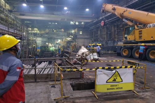 PT. OTE ENGINEERING INDONESIA -PT. SMELTING - Gresik East Java[Installation of Casting Wheel for Copper Material And Demolish Casting Equipment Existing (Hazelett)]