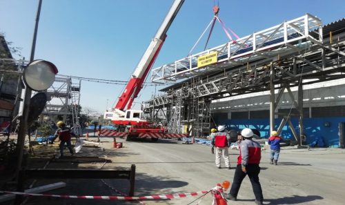 PT. OTE ENGINEERING INDONESIA -PT. SMELTING - Gresik East Java[Fabrication & Installation Pipe Rack & Install Pipeline For Water Line]